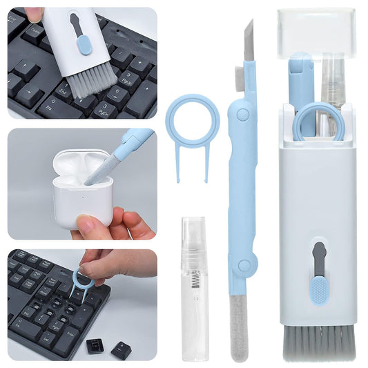 7-in-1 Computer Keyboard Cleaner Brush Kit Earphone Cleaning