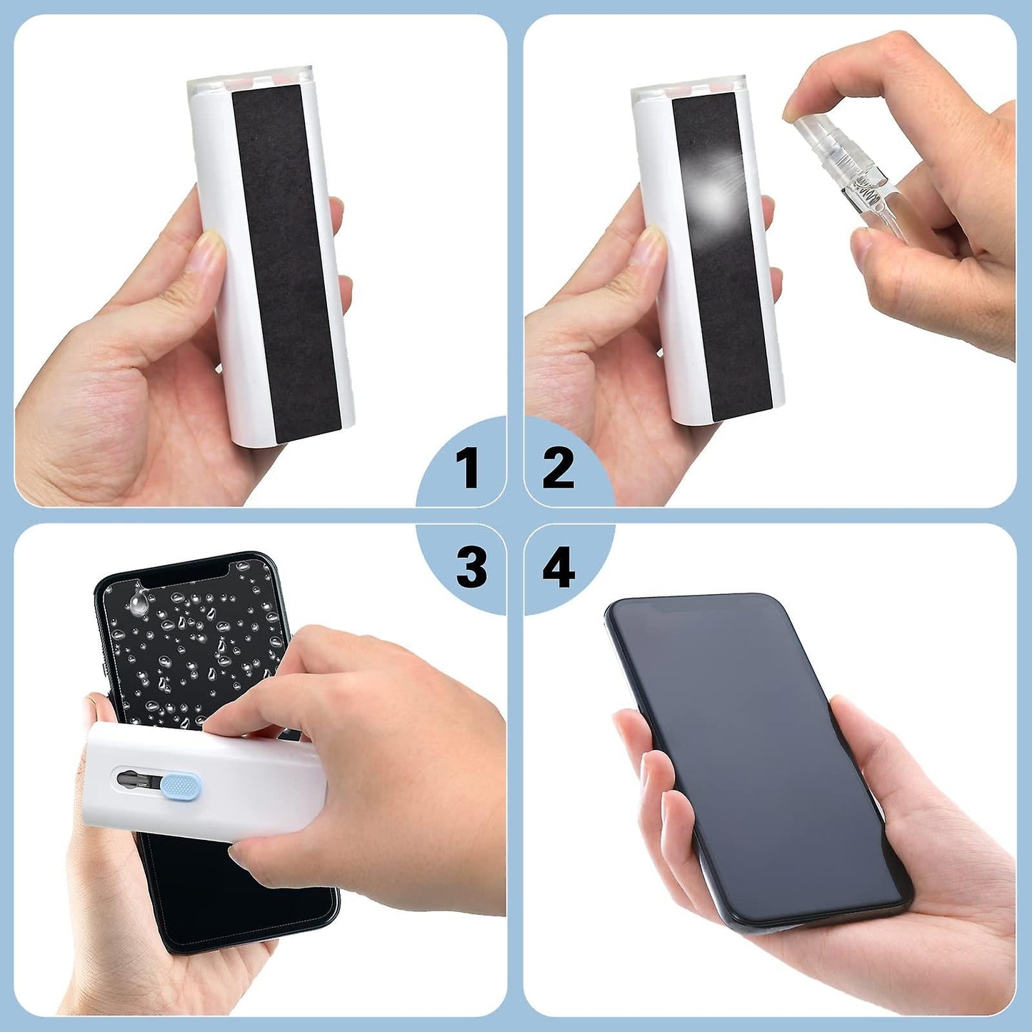 7-in-1 Computer Keyboard Cleaner Brush Kit Earphone Cleaning