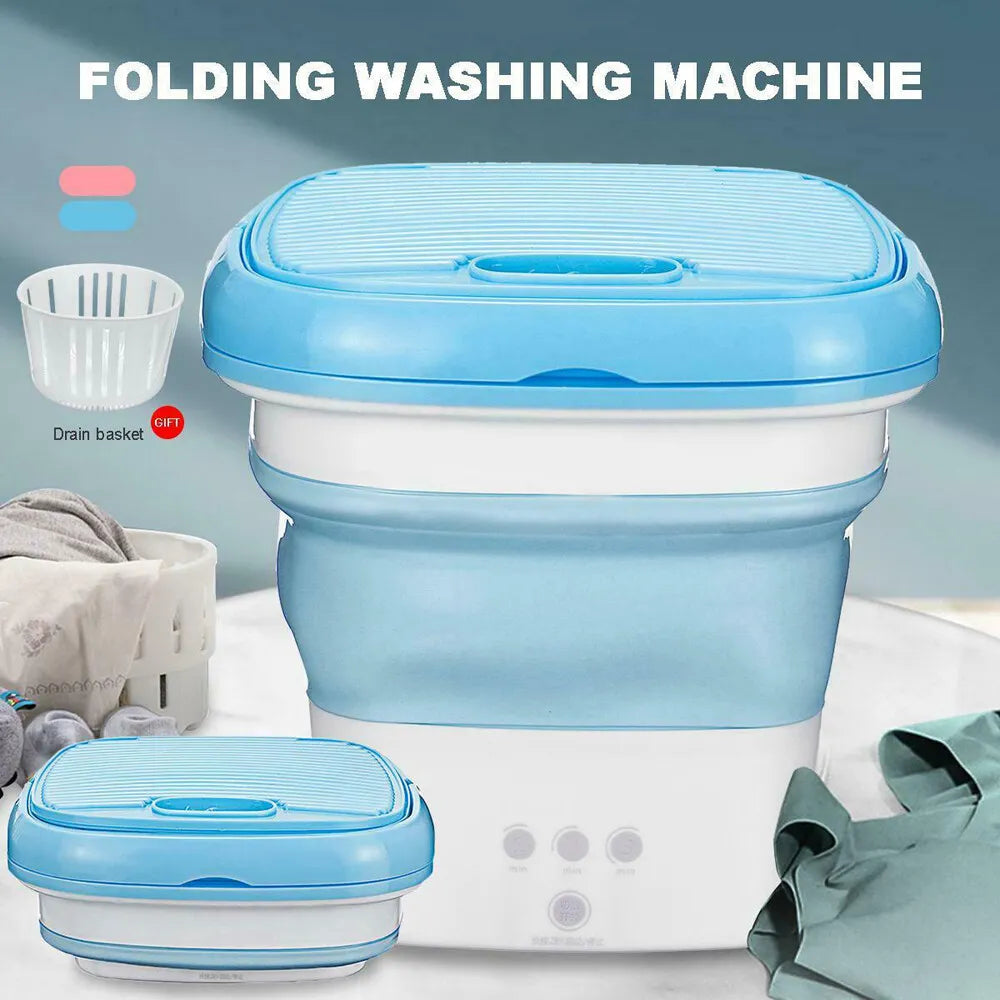 Portable Mini Folding Washing and Spin Dryer  Machine (Free home delivery)